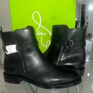 Sam Edelman Black Ankle Boots with Buckle